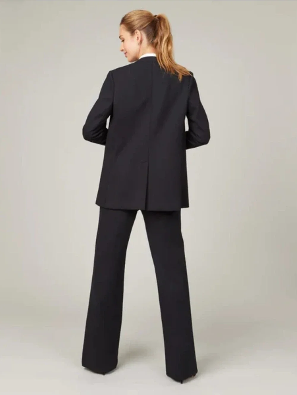 Spanx Perfect Collarless Blazer Black Size Large NWT - Picture 2 of 10